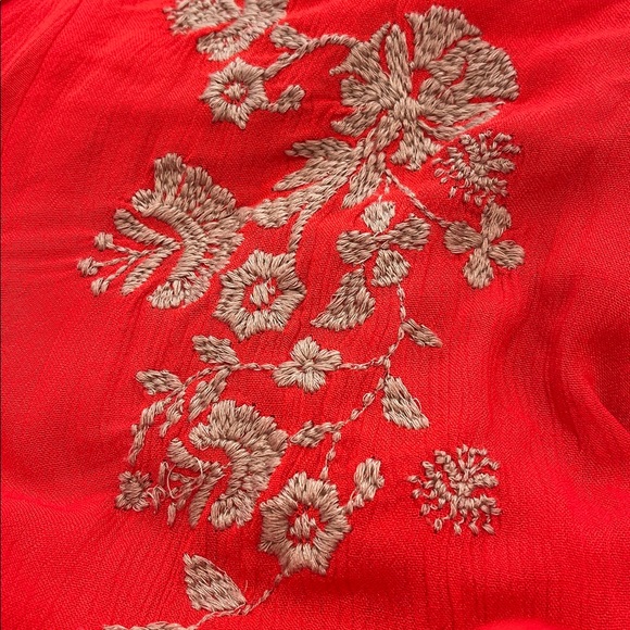 VGUC Free People Sweet Tennessee Embroidered Mini Dress Long Sleeve Small - Picture 10 of 10